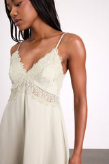 Absolutely Enchanting Sage Lace Lingerie Slip