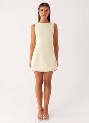 Lulita Mini Dress - Buttercream Yellow