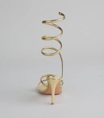 Golden Hour Spiral Stiletto Heels
