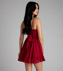 Perfectly Pretty Tie Back Chiffon Babydoll Dress